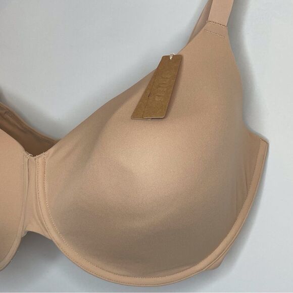 SKIMS Fits Everybody T-Shirt Bra Molded Demi Coverage Clay 40H 40DDDDD NWT - Picture 4 of 8